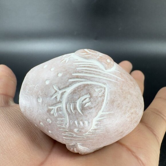 Vintage 1994 Isabel Bloom Egg Figurine Paperweight Signed Baby Chicks Chickens - Picture 8 of 11